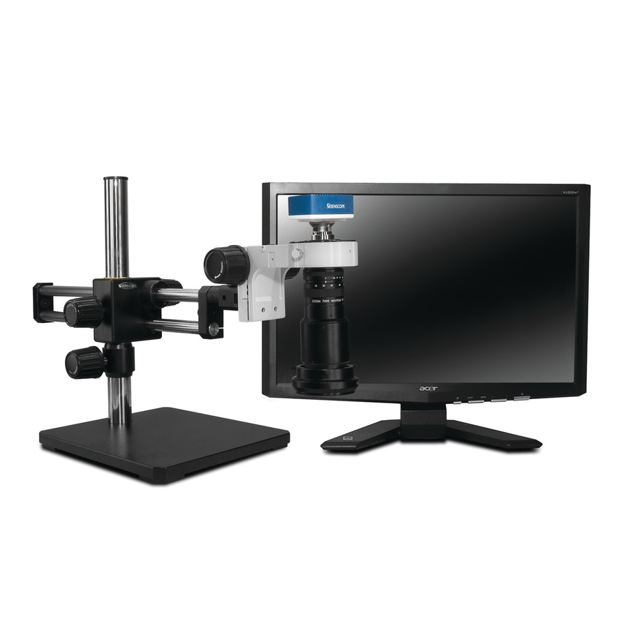 Scienscope MAC-PK5D-R3 MAC Series Complete Video System Package 40X with Polarized LED Ring Light and Dual Boom