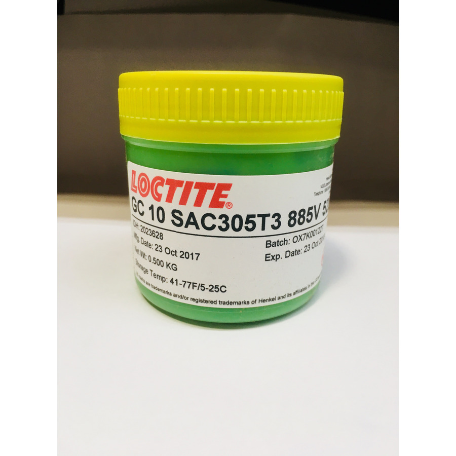 Loctite 2023628 Solder Paste GC 10, NoClean, Sn96.5Ag3Cu.5 (SAC305