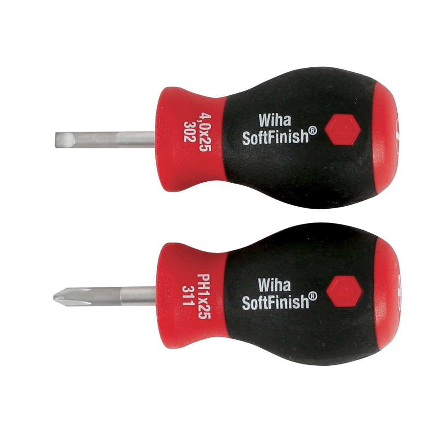 TestEquity: Wiha 31190 Screwdriver Set, Slotted/Phillips, Stubby