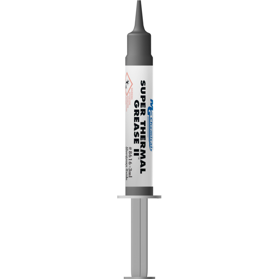 MG Chemicals 8616-3ML Super Thermal Grease II, Silicone Free, 0.3 oz Syringe