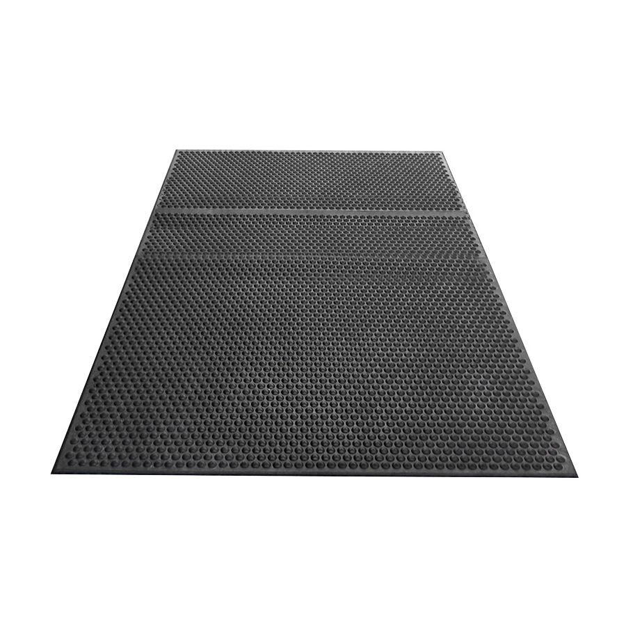 Desco 40936 Statfree I Ergonomic Conductive Black Floor Mat Runner, 0.625” x 3' x 5'