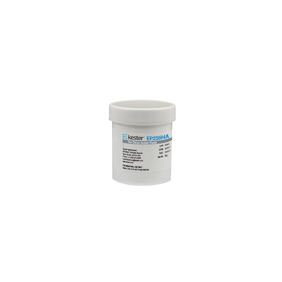 Kester 70-0202-0610 Solder Paste, No-Clean, Leaded, Sn63Pb37 90%, 500g Jar