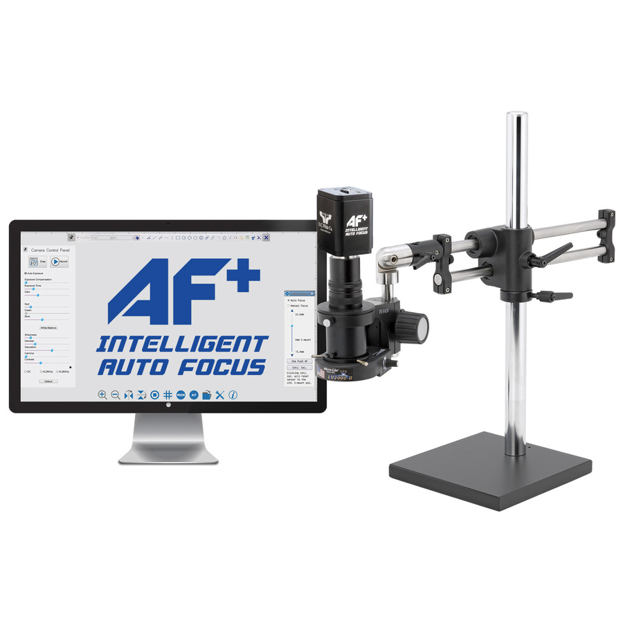 O.C. White TKDMACZ-AF-LV2 Macro Zoom AF+ Auto Focus HD Video Inspection System with LED Ring Light