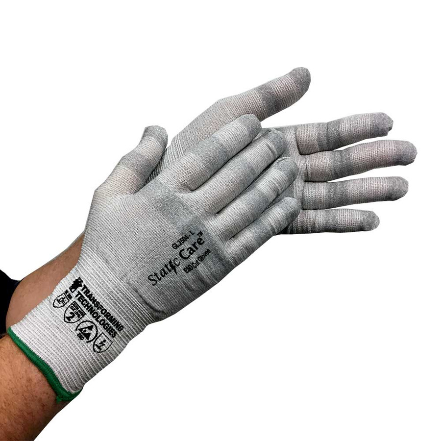 Transforming Technologies GL2503 Gloves, ESD, Cut Resistant, Plain, Medium