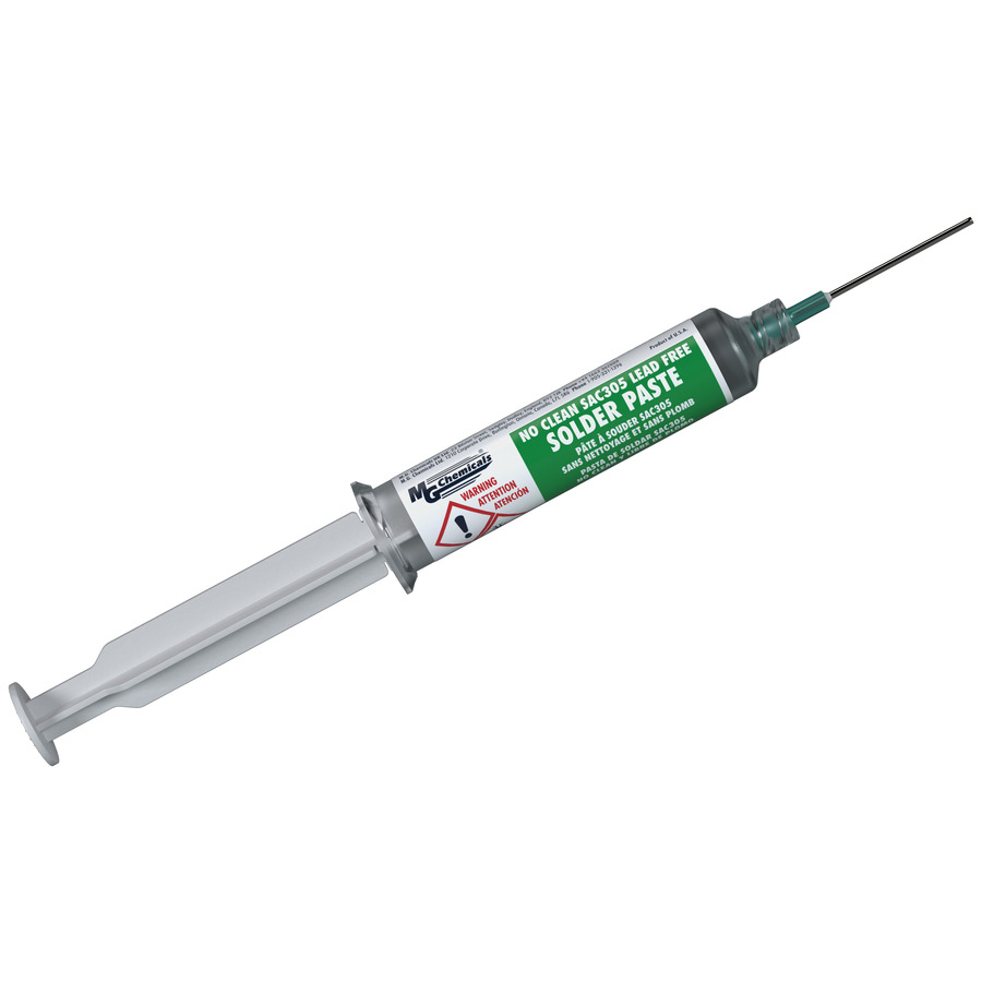 MG Chemicals 4900P-25G Solder Paste, SAC305, Lead Free, No Clean Syringe