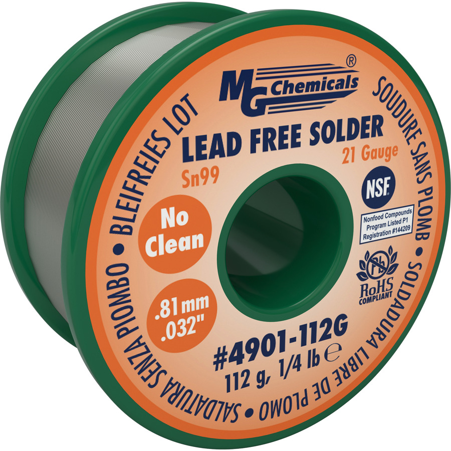 TestEquity: MG Chemicals 4901-112G Solder Wire, No Clean, Lead