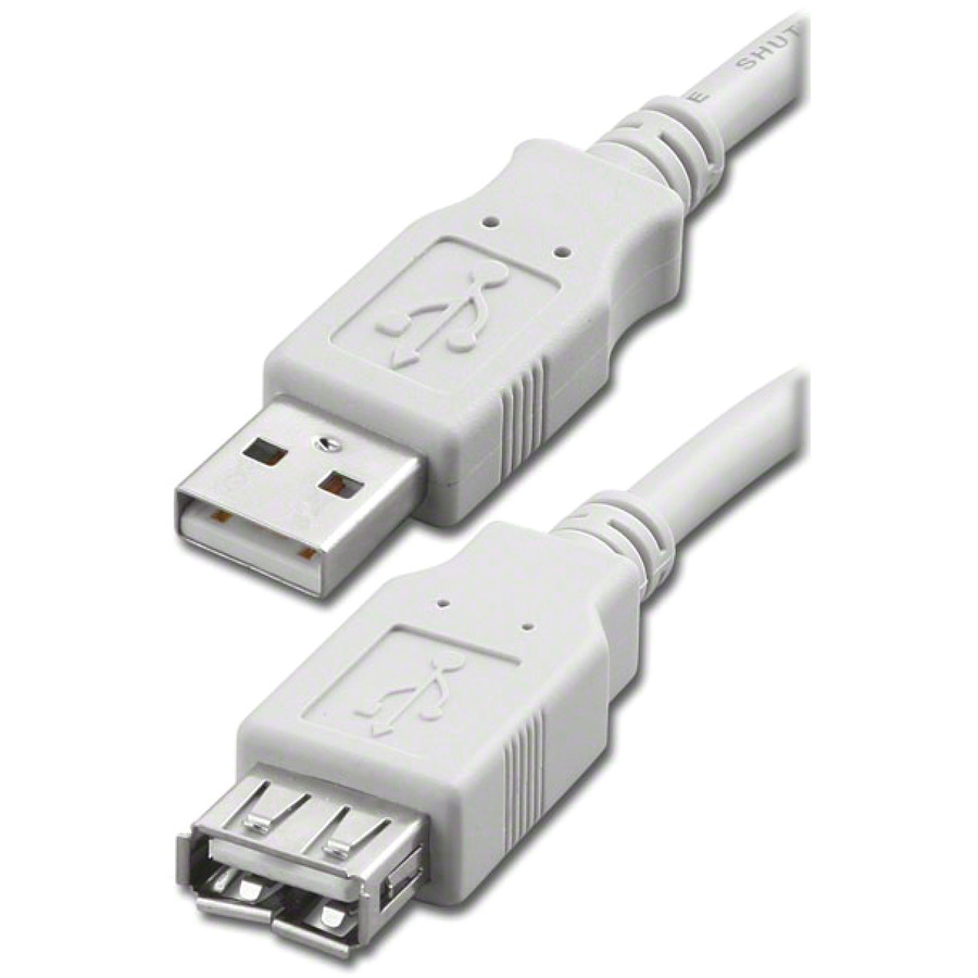 Pan Pacific S-USBAMF2-3 USB Cable with A-plug to A-jack Connection, 3'