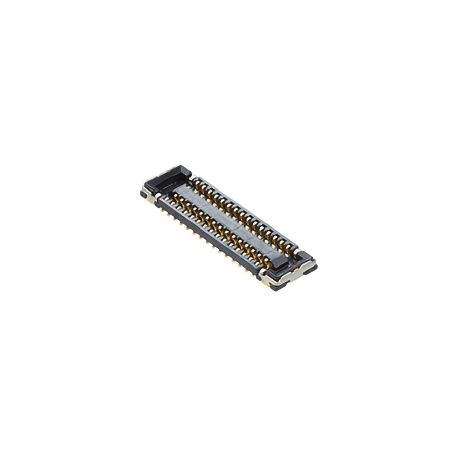 Molex 504618-2010-TR750 SlimStack Board-to-Board Receptacle - 20 Circuits - 0.35mm Pitch - SSB6 Standard Series - 0.60mm Mated Height - 2.00mm Mated Width - Black - T/R