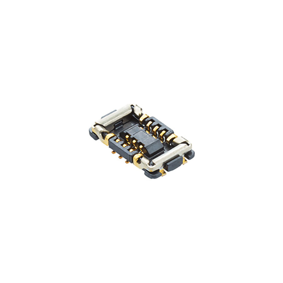 Molex 505066-0620 Board To Board & Mezzanine Connectors 0.35 B/B Receptacle Assembly, 06 Circuit, Embstp Pkg