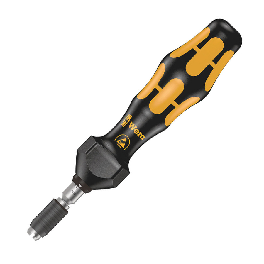 Wera Tools 05074786001 Screwdriver, 7435 ESD, Kraftform Adjustable Torque,  Anti-Roll, 0.10-0.34 Nm, 89mm | Techni-Tool