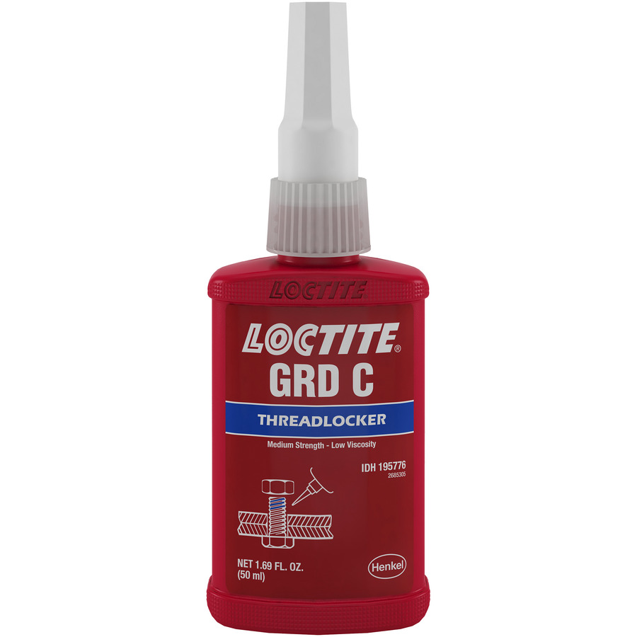 丸焼き / V.A. Loctite 195776 Threadlocker, Medium Strength, 50ml Bottle, Blue