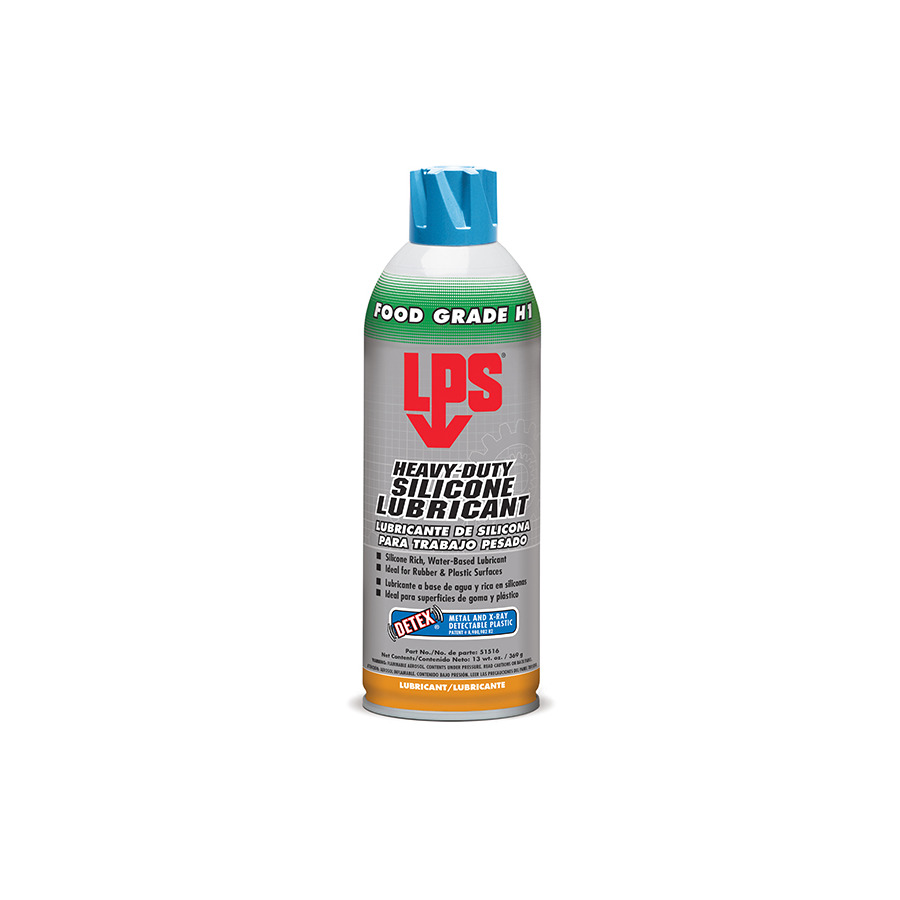 LPS 51516 Heavy-Duty Silicone Lubricant, with DETEX, 16 oz / 475 mL