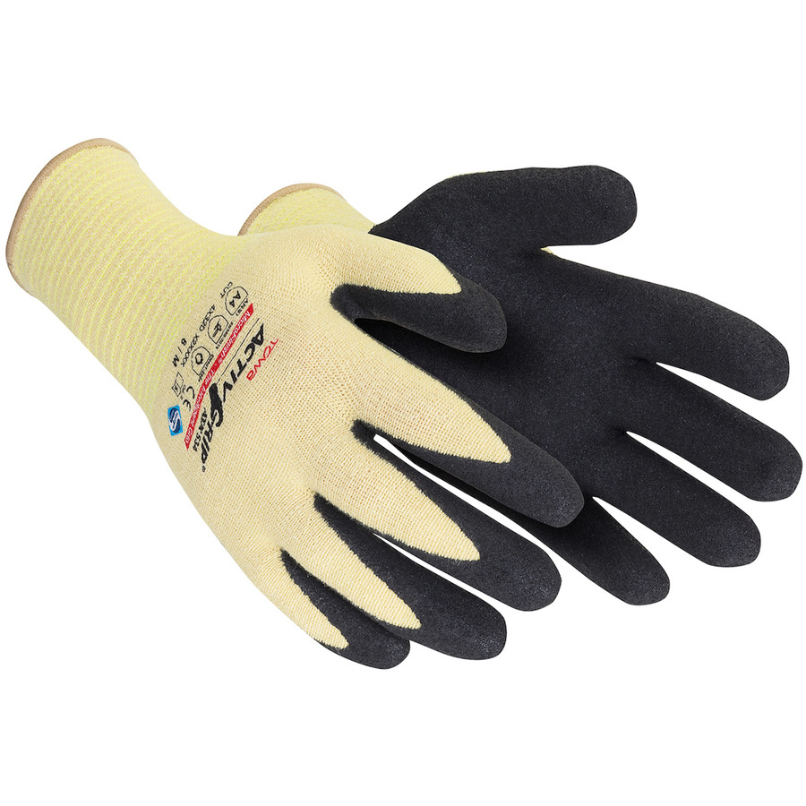 Towa 534-2XL Gloves, Seamless Knit, ATA Blended, Nitrile, MicroFinish Grip, A4 Cut Resistance, 2X-Large