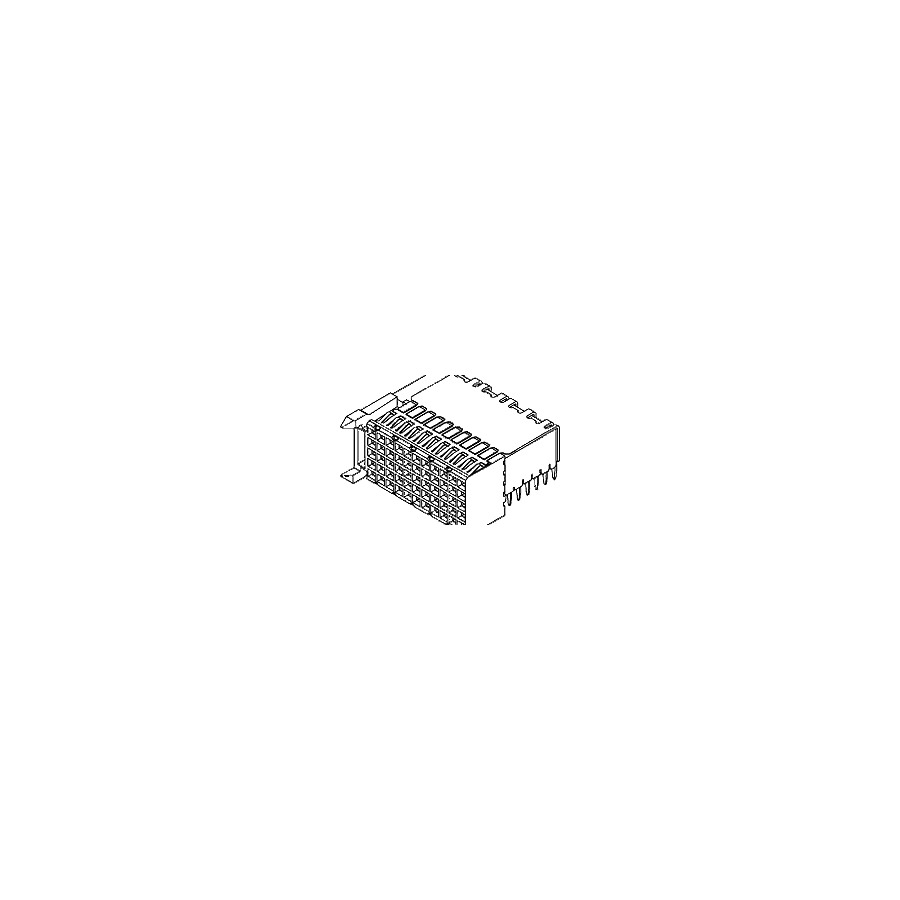 Molex 54457-0552 Hard Metric Connectors 55 Circuit, Right-Angle Receptacle 7 Rows