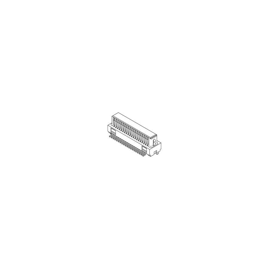 Molex 54552-8016-TR375 Connector Receptacle - 80 Position - 0.016" (0.40mm) Pitch - Center Strip Contacts - Surface Mount - Gold