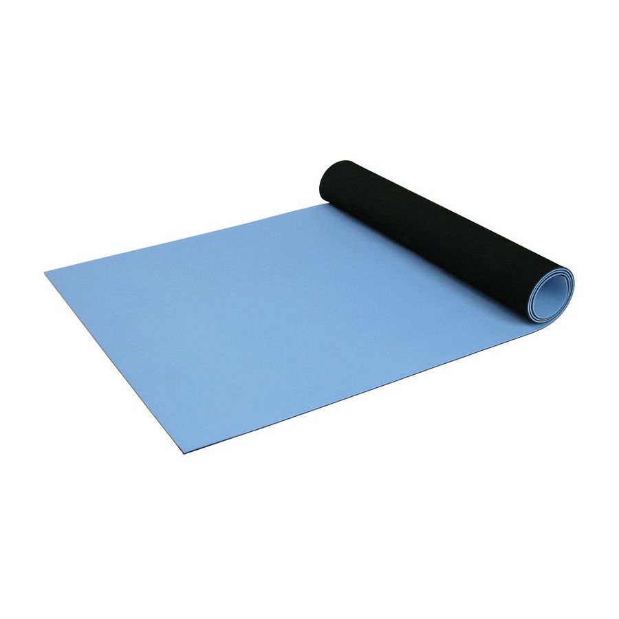 Desco 66320 Roll, Statfree UC2, Dissipative, 2-Layer Rubber, Sky Blue, 0.080'' X 30'' X 40'