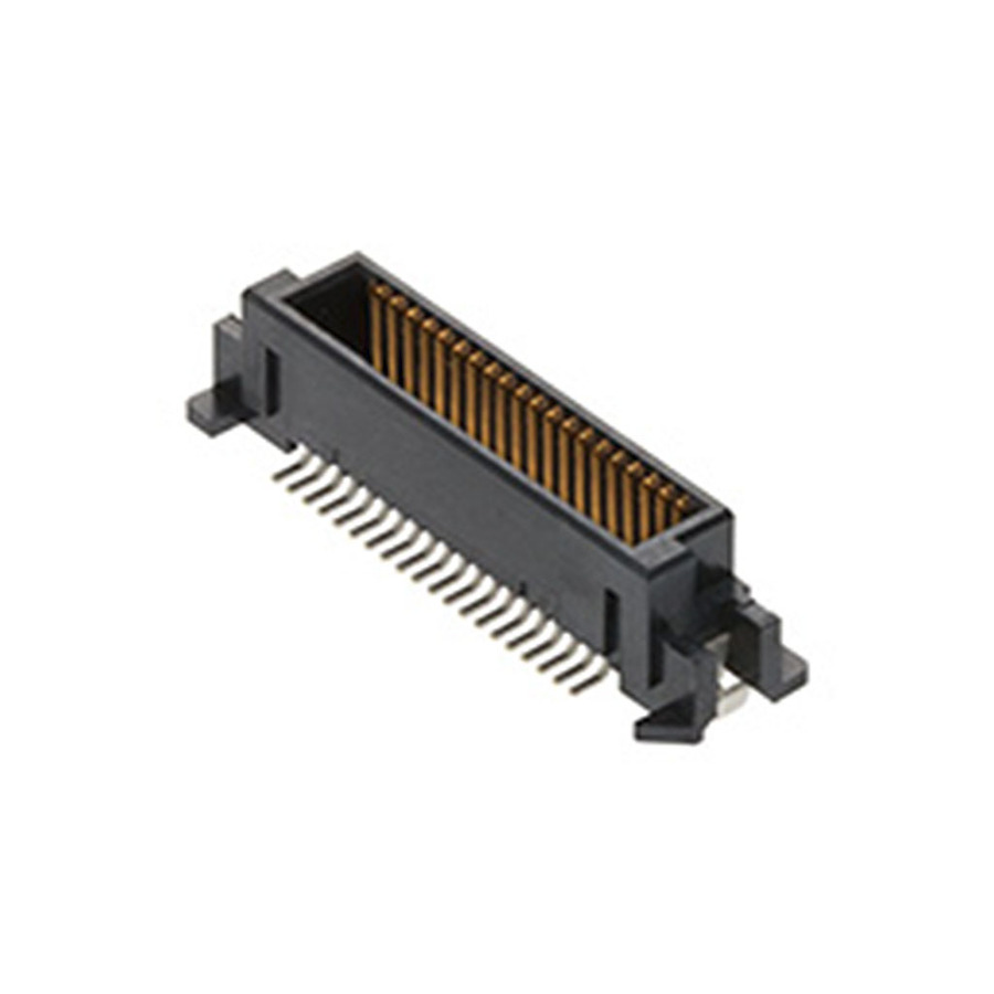 Molex 55091-0274-TR250 SlimStack Board-to-Board Connector - 20 Circuits - 0.635mm Pitch - 0.635 Series - Plug - 6.00 or 12.00mm Mated Height - 6.40mm Mated Width - Black - T/R