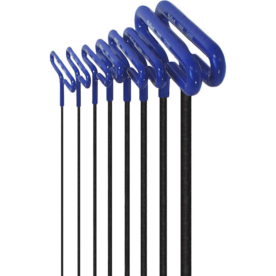 Eklind 55198 T-Handle 8pc Hex Key Set, Long, Metric 2-10mm