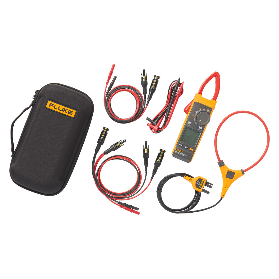 Fluke FLK-393FC-PVLEAD Solar Tool Kit, 393FC Clamp Meter, MC4 Test Lead Set, 393 Series