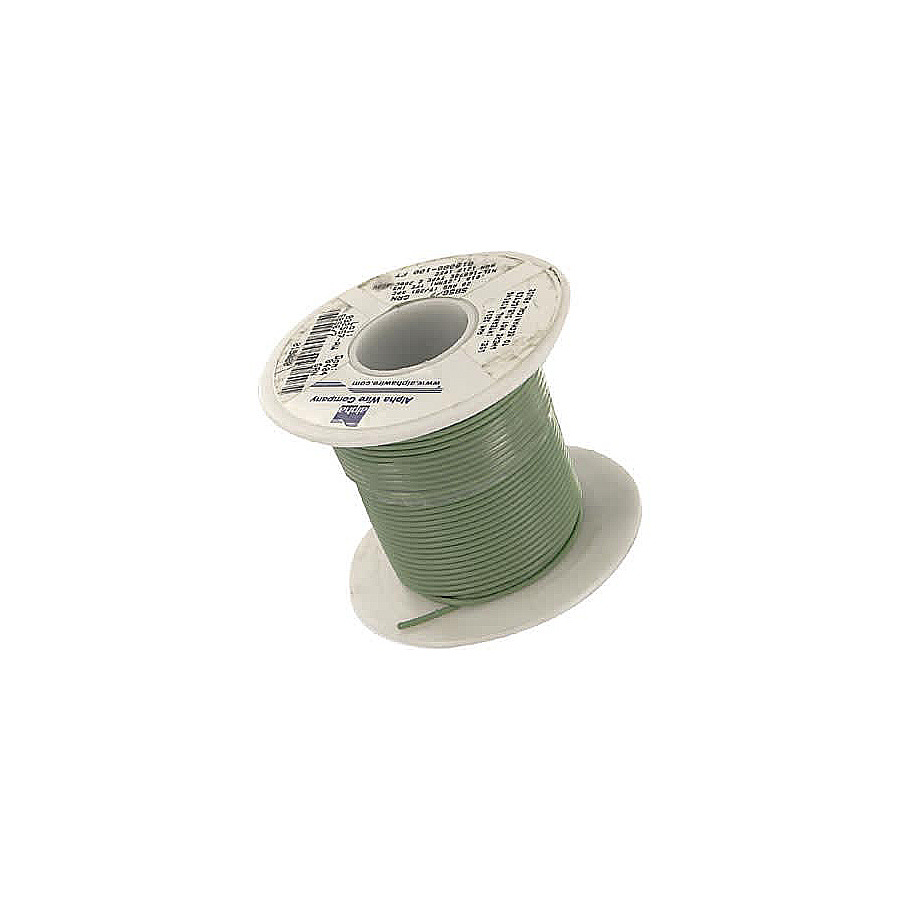 Alpha Wire 5856-100-GREEN 5856-100-GREEN HOOK UP WIRE GREEN 26AWG ALPHA