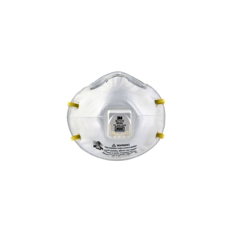 3M 8210V Particulate Respirator, N95 Respiratory Protection, 80/Case
