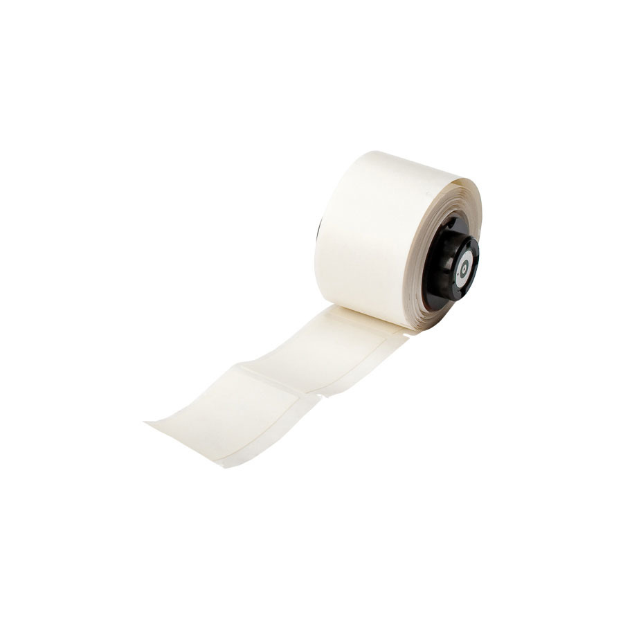 Brady PTL-20-424 Paper Labels, White, 2" x 1", 100/Roll