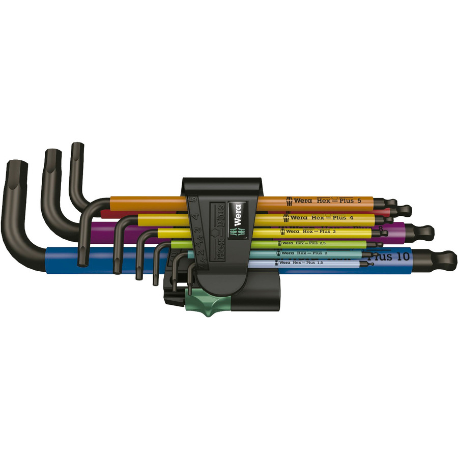 TestEquity: Wera 05073593001 9-Pc Metric L-Wrench Set - Hex, Long