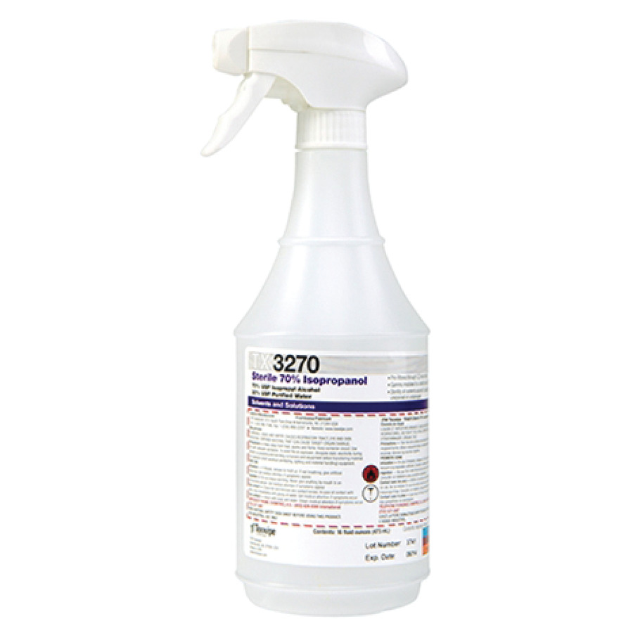 ITW Texwipe TX3270 Sterile 70% IPA, 16 fl. oz. Trigger Spray Bottle