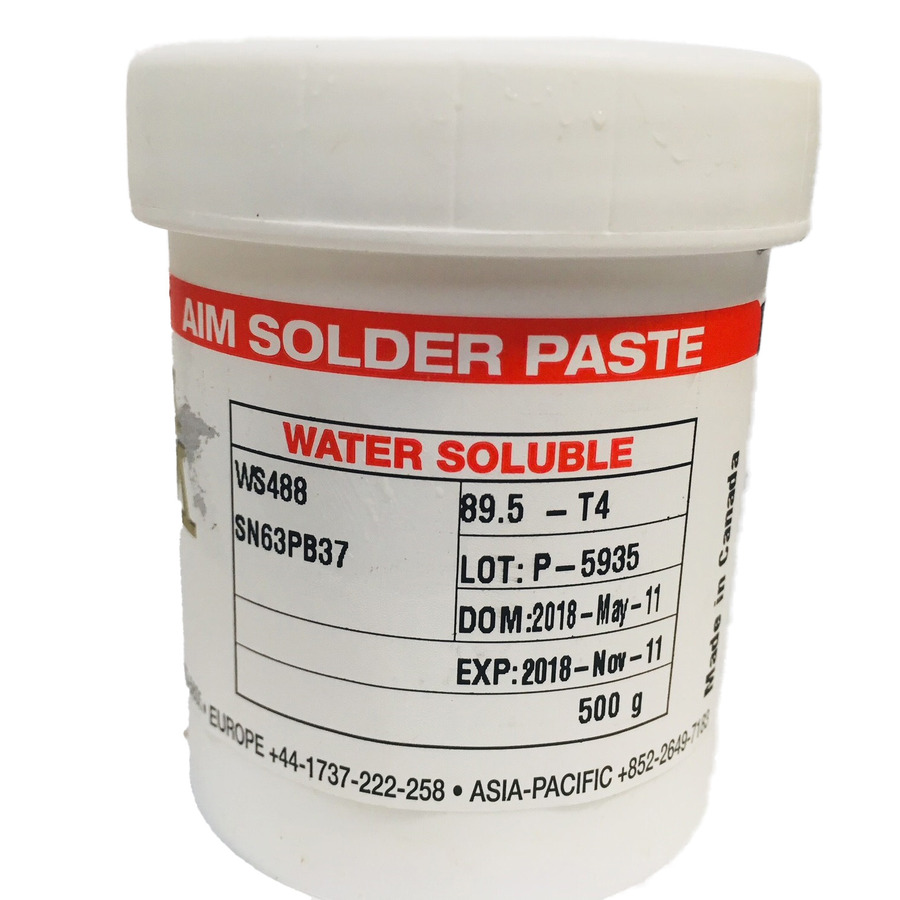TestEquity: AIM Solder 21380-13-00 WS488 Solder Paste, Water
