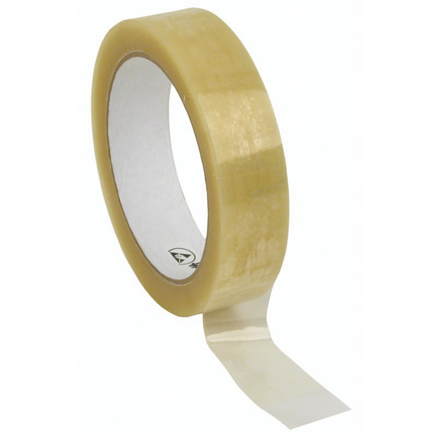 Desco 81225 ESD Cellulose Tape, Clear, 1" x 72 Yards, 3" Core