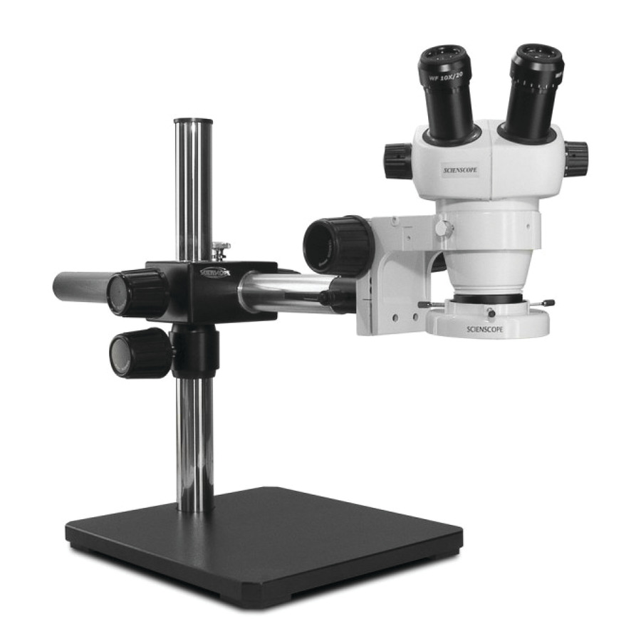 Scienscope ELZ-PK5S-E1 ELZ Binocular Microscope with 10X Eyepieces and LED Ringlight