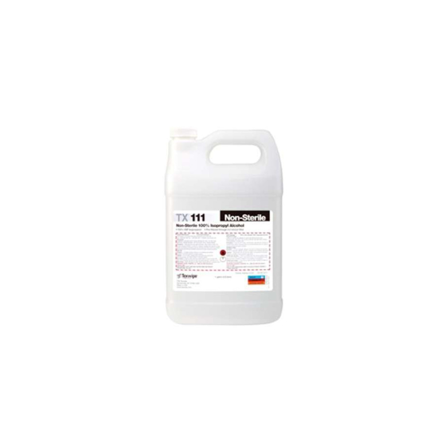 ITW Texwipe TX111 100% Isopropyl Alcohol, Non-Sterile, 1 Gallon Bottle