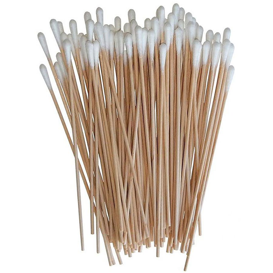 Techni-Pro 650CH100 Cotton Swab, 6" OAL, Box of 1000