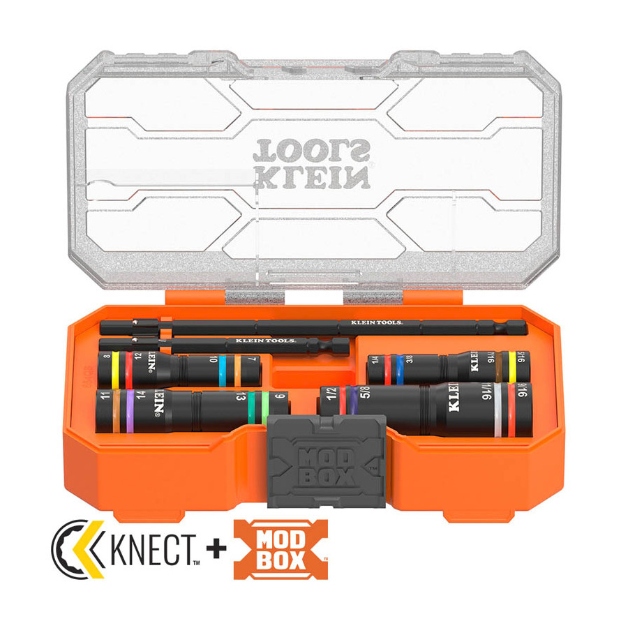 TestEquity: Klein Tools 654QS Impact Flip Socket Set, Quad-16 Deep