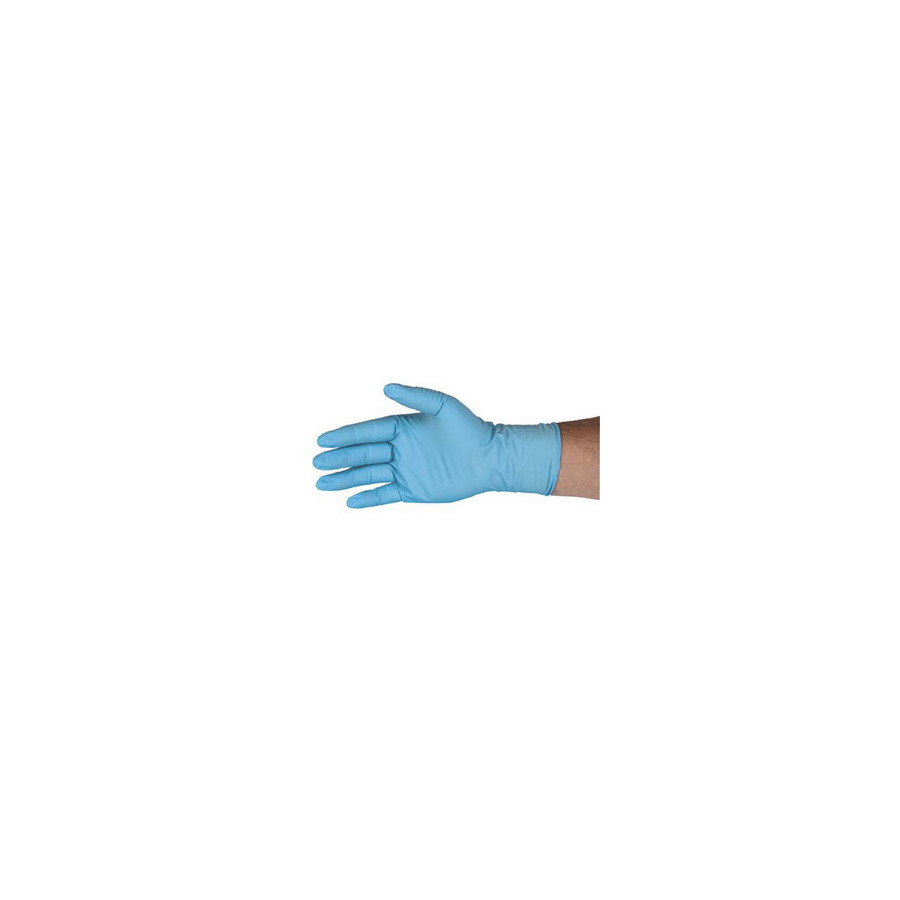 QRP 8BQF09 SMALL Gloves Qualatrile 8 Mil -9" Blue Nitrile Gen Purpose S