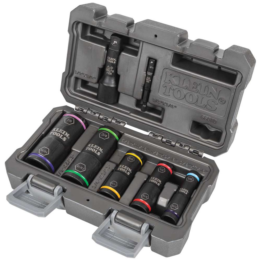 TestEquity: Klein Tools 66070 Flip Impact Socket Set, Color Coded