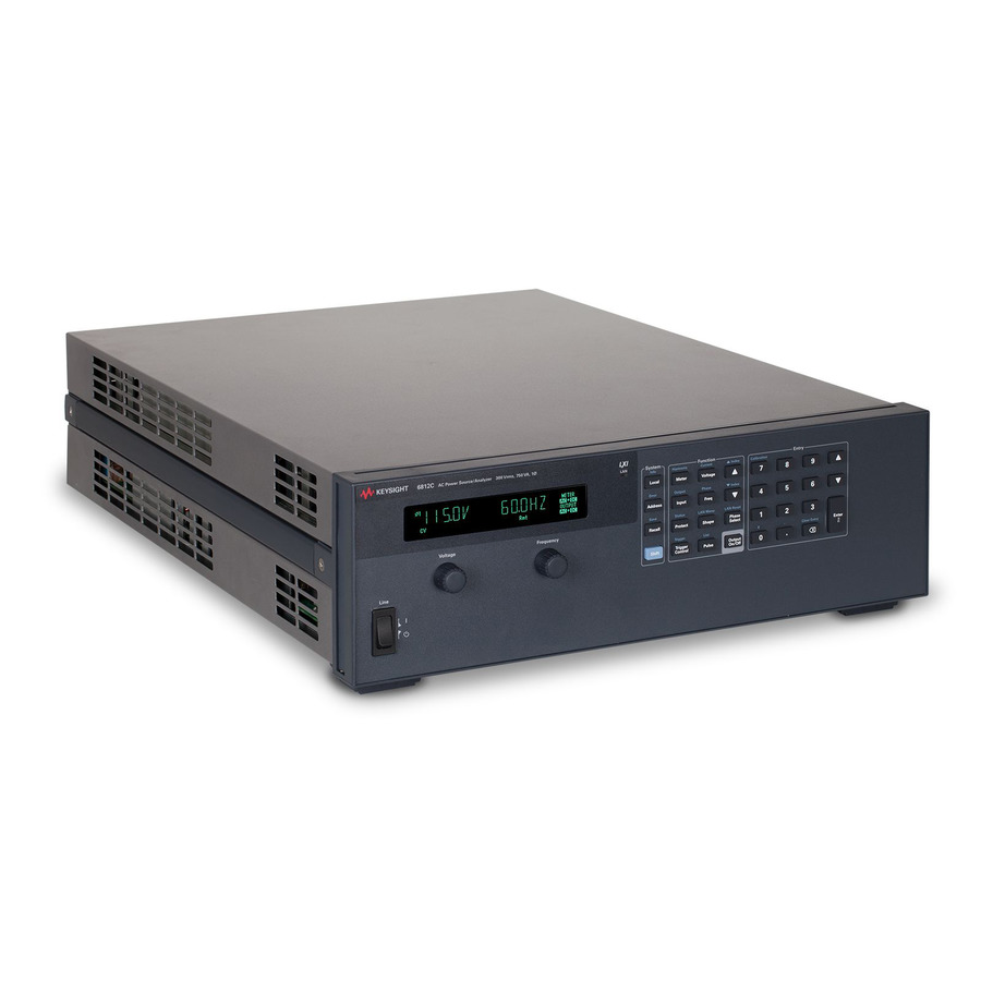 けいページ TestEquity: Keysight 6812C/026/208/841 Performance AC Power Source