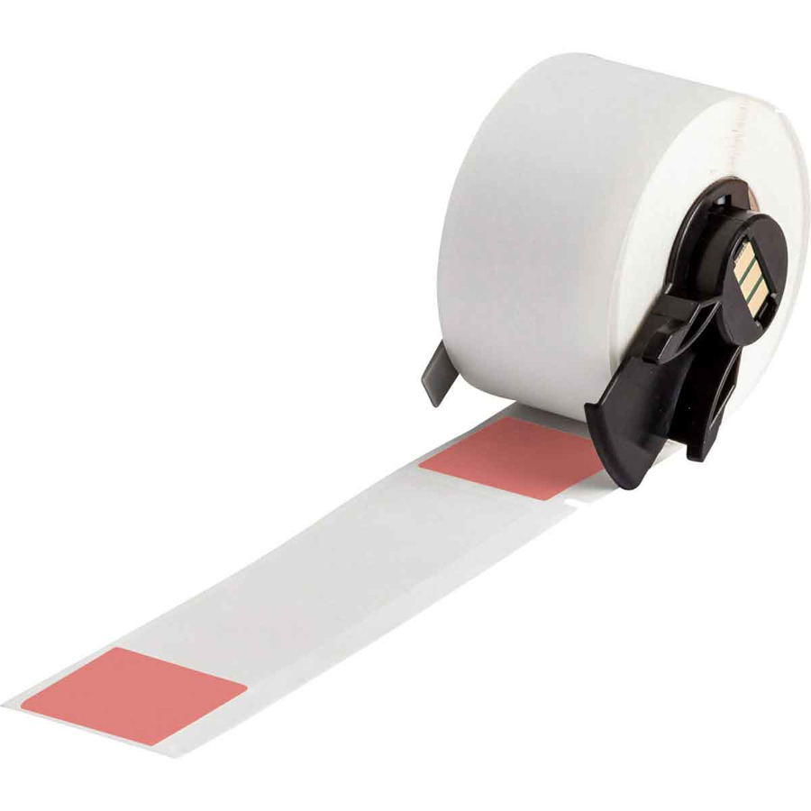 Brady PTL-23-427-RD Self-Laminating Vinyl Wire and Cable Labels, 4" x 1", 100/Roll