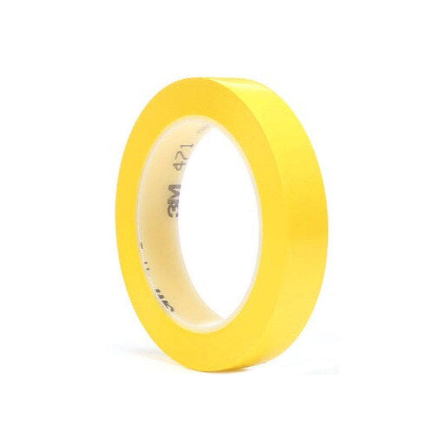 3M 7000047467 Tape, Vinyl, Yellow, High Abrasion Resistant, 3/4in x 36yds, 5.2 mil