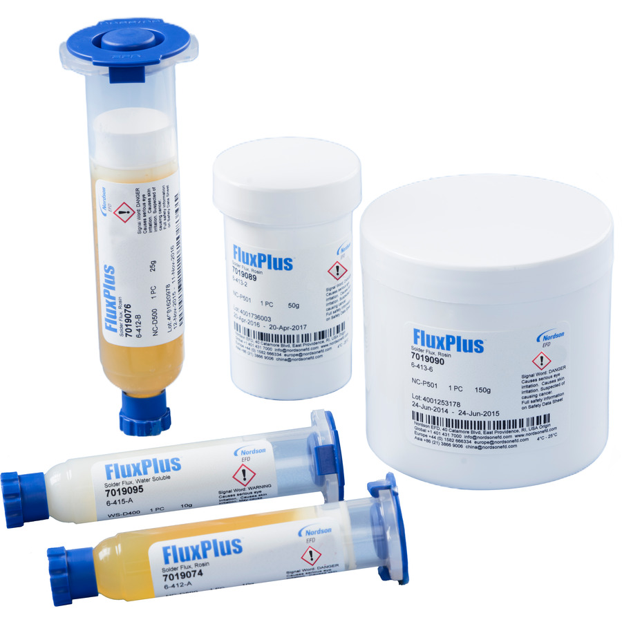 Nordson EFD 7019074 Flux Paste, No-Clean, FluxPlus 6-412-A, 10cc