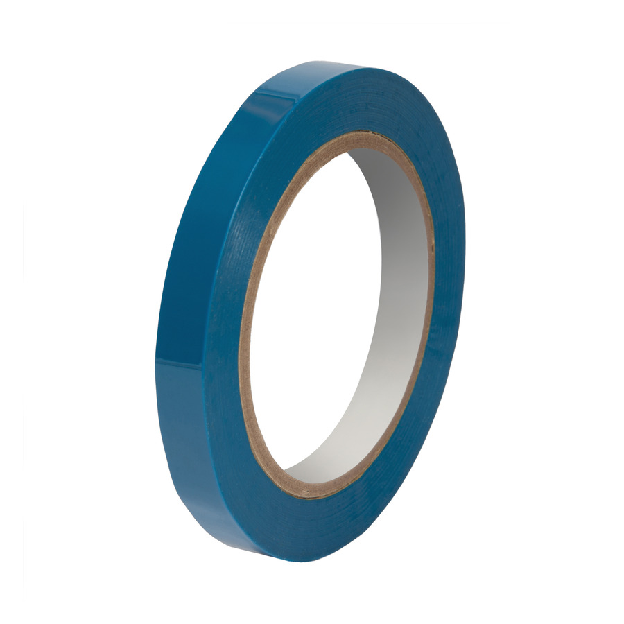 Techni-Pro 706ST901 Poly Tape, 400 deg, 1/2"x72 Yds, 3" Core, 3.0 mil, Blue