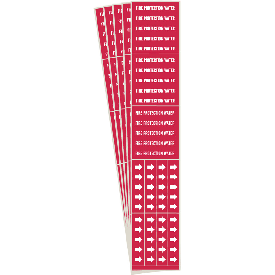 TestEquity: Brady 171512 FIRE PROTECTION WATER Pipe Marker Style
