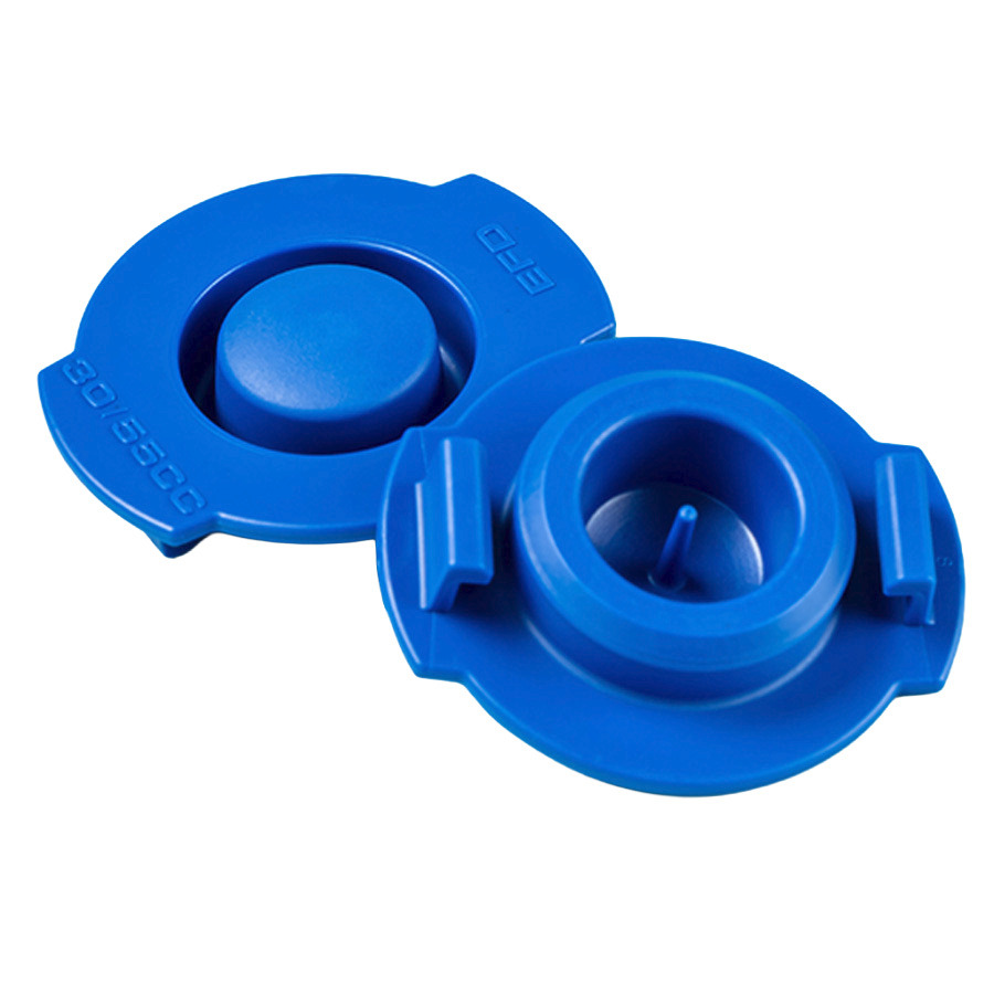 H&O × Geek Field Nitriding OD Cover Caps Nordson EFD 7366071 Syringe Barrel End Caps, 30/55/70cc, Blue, 50