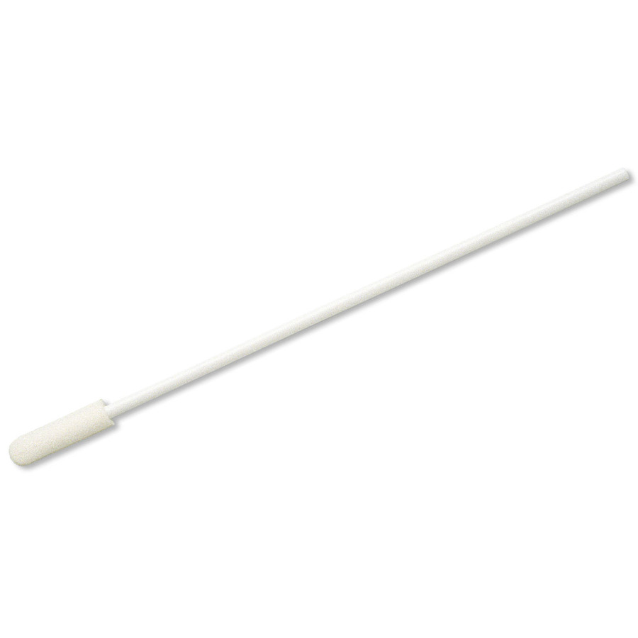 Techni-Pro 758CH1616 Thermally Bonded Standard Foam Swab, Polypropylene Handle, 6" OAL, 50/Pack