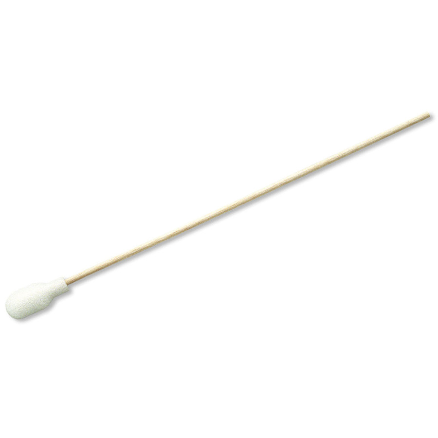 Techni-Pro 758CH228 Standard Foam Over Cotton Swab, Wooden Handle, 6" OAL, 50/Pack