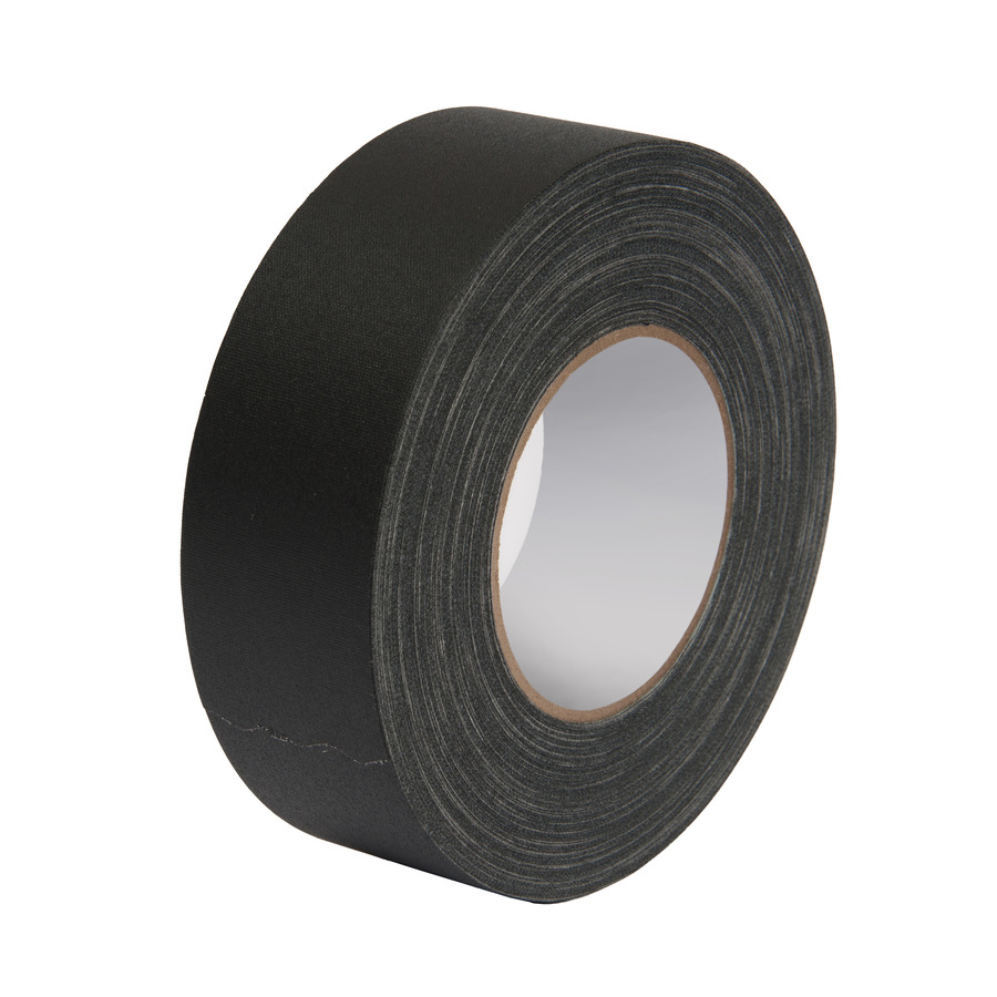 Techni-Pro 758IE200 Gaffers Tape, 2"x55 Yds, 3" Core, 11 mil, Black Vinyl, SRB