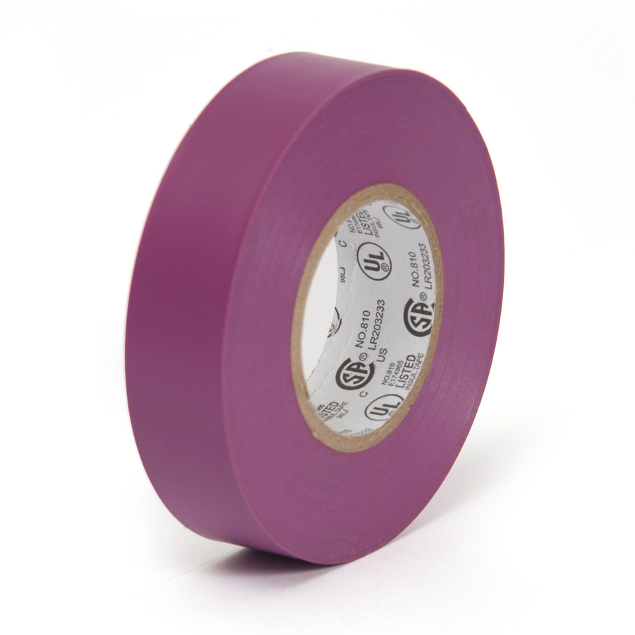 Techni-Pro 758IE801P Electrical Tape, 3/4"x66', 1" Core, 7.0 mil, Purple, Economy Grade