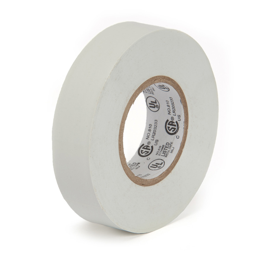 Techni-Pro 758IE801W Electrical Tape, 3/4"x66', 1" Core, 7.0 mil, White, Economy Grade