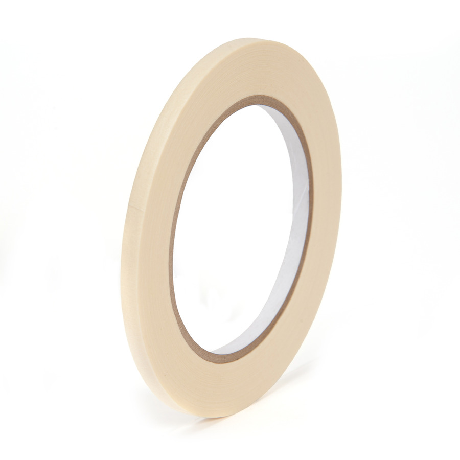 Techni-Pro 758IE9514 Masking Tape, 1/4"x60 Yds, 3" Core, 4.6 mil, Tan