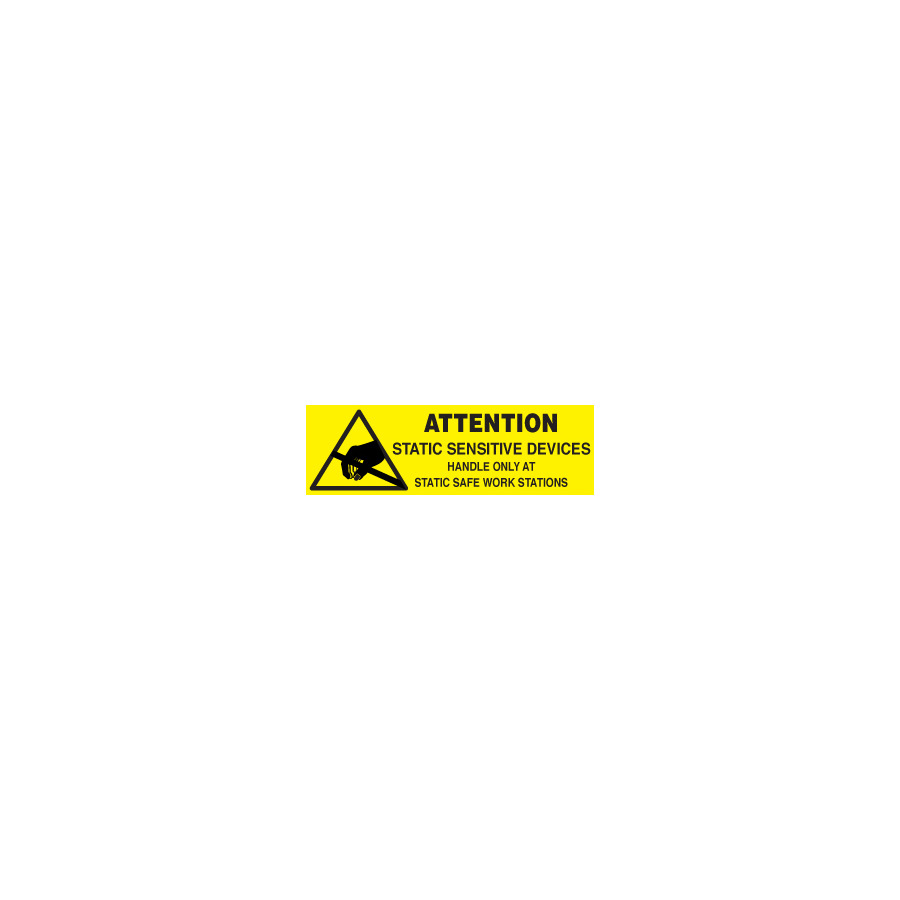 Techni-Pro 758ST672 5/8" x 2" Awareness Labels (Mil-Std 129), 500/Roll